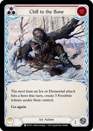 Image of Chill to the Bone (Red) [U-ELE163] (Tales of Aria Unlimited)  Unlimited Rainbow Foil