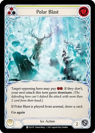 Image of Polar Blast (Yellow) [U-ELE167] (Tales of Aria Unlimited)  Unlimited Rainbow Foil