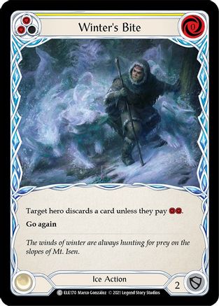 Image of Winter's Bite (Yellow) [ELE170] (Tales of Aria)  1st Edition Normal