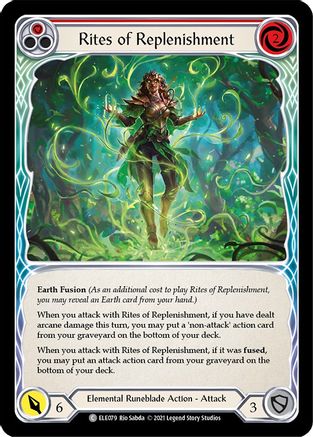 Image of Rites of Replenishment (Red) [U-ELE079] (Tales of Aria Unlimited)  Unlimited Rainbow Foil