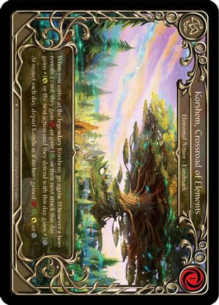 Image of Korshem, Crossroad of Elements [U-ELE000] (Tales of Aria Unlimited)  Unlimited Rainbow Foil