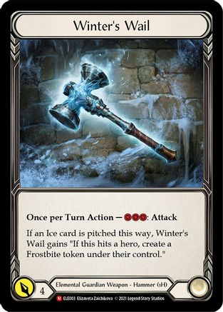 Image of Winter's Wail [U-ELE003] (Tales of Aria Unlimited)  Unlimited Rainbow Foil