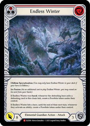 Image of Endless Winter [U-ELE004] (Tales of Aria Unlimited)  Unlimited Rainbow Foil