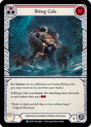 Image of Biting Gale (Red) [U-ELE007] (Tales of Aria Unlimited)  Unlimited Rainbow Foil