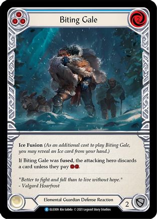 Image of Biting Gale (Blue) [U-ELE009] (Tales of Aria Unlimited)  Unlimited Normal