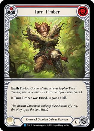 Image of Turn Timber (Red) [ELE010] (Tales of Aria)  1st Edition Normal