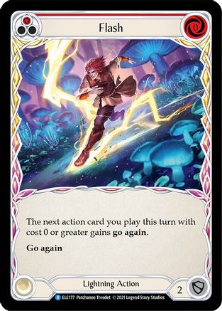 Image of Flash (Red) [U-ELE177] (Tales of Aria Unlimited)  Unlimited Rainbow Foil