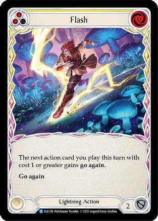 Image of Flash (Yellow) [ELE178] (Tales of Aria)  1st Edition Rainbow Foil