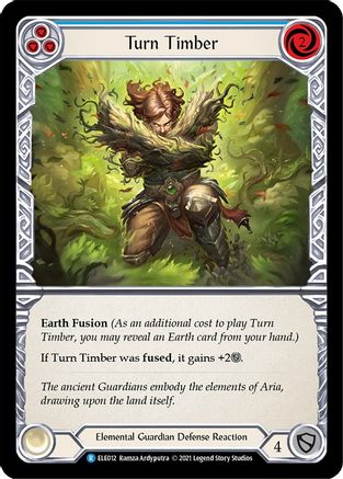 Image of Turn Timber (Blue) [U-ELE012] (Tales of Aria Unlimited)  Unlimited Rainbow Foil