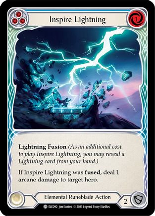 Image of Inspire Lightning (Blue) [U-ELE090] (Tales of Aria Unlimited)  Unlimited Normal