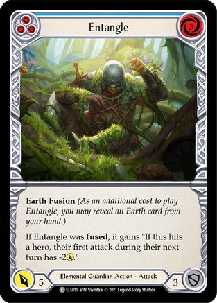 Image of Entangle (Blue) [U-ELE015] (Tales of Aria Unlimited)  Unlimited Rainbow Foil