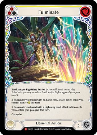 Image of Fulminate [U-ELE091] (Tales of Aria Unlimited)  Unlimited Rainbow Foil