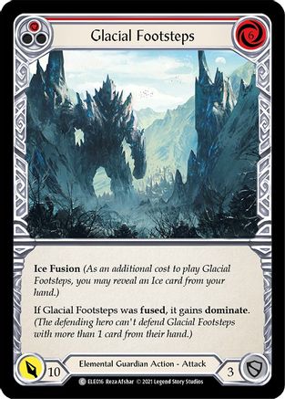 Image of Glacial Footsteps (Red) [U-ELE016] (Tales of Aria Unlimited)  Unlimited Rainbow Foil