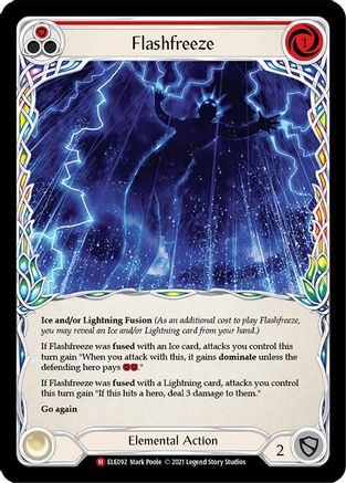 Image of Flashfreeze [U-ELE092] (Tales of Aria Unlimited)  Unlimited Rainbow Foil