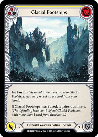 Image of Glacial Footsteps (Yellow) [U-ELE017] (Tales of Aria Unlimited)  Unlimited Rainbow Foil