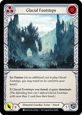 Image of Glacial Footsteps (Blue) [U-ELE018] (Tales of Aria Unlimited)  Unlimited Rainbow Foil