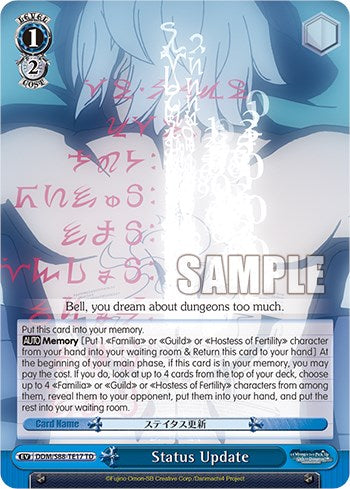 Image of Status Update (DDM/S88-TE17 TD) [Is it Wrong to Try to Pick Up Girls in a Dungeon?]