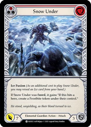 Image of Snow Under (Red) [U-ELE022] (Tales of Aria Unlimited)  Unlimited Rainbow Foil
