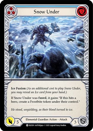 Image of Snow Under (Blue) [U-ELE024] (Tales of Aria Unlimited)  Unlimited Rainbow Foil