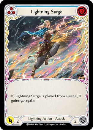 Image of Lightning Surge (Blue) [ELE191] (Tales of Aria)  1st Edition Normal