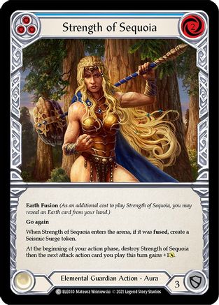 Image of Strength of Sequoia (Blue) [U-ELE030] (Tales of Aria Unlimited)  Unlimited Normal