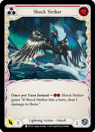 Image of Shock Striker (Red) [U-ELE195] (Tales of Aria Unlimited)  Unlimited Rainbow Foil