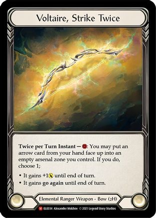 Image of Voltaire, Strike Twice [ELE034] (Tales of Aria)  1st Edition Cold Foil