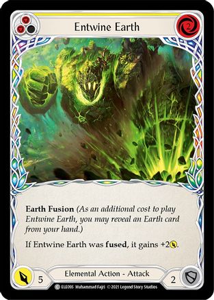Image of Entwine Earth (Yellow) [U-ELE095] (Tales of Aria Unlimited)  Unlimited Rainbow Foil