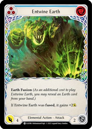 Image of Entwine Earth (Blue) [U-ELE096] (Tales of Aria Unlimited)  Unlimited Rainbow Foil