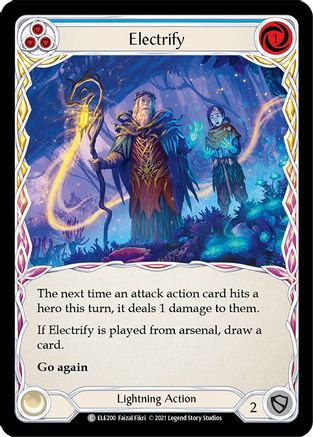 Image of Electrify (Blue) [U-ELE200] (Tales of Aria Unlimited)  Unlimited Rainbow Foil