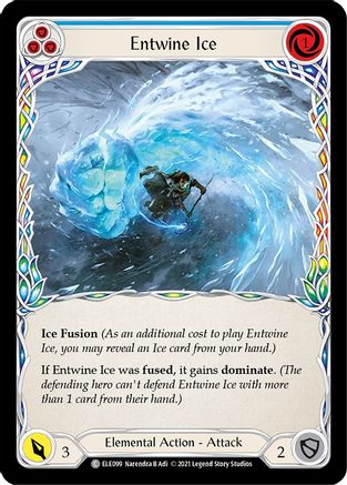 Image of Entwine Ice (Blue) [U-ELE099] (Tales of Aria Unlimited)  Unlimited Rainbow Foil