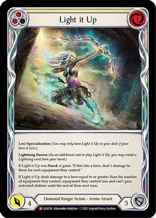 Image of Light it Up [U-ELE036] (Tales of Aria Unlimited)  Unlimited Rainbow Foil