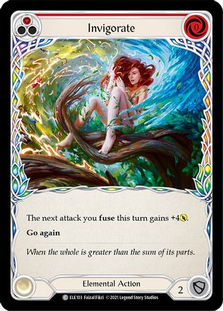 Image of Invigorate (Red) [U-ELE103] (Tales of Aria Unlimited)  Unlimited Rainbow Foil