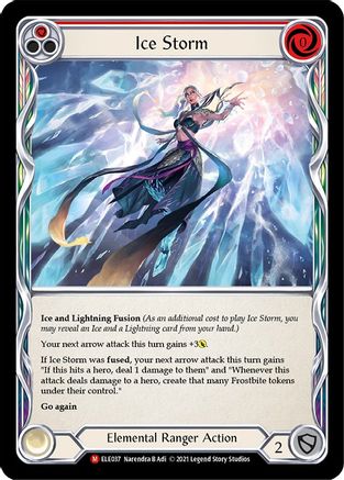 Image of Ice Storm [U-ELE037] (Tales of Aria Unlimited)  Unlimited Rainbow Foil
