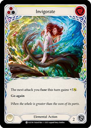 Image of Invigorate (Yellow) [U-ELE104] (Tales of Aria Unlimited)  Unlimited Rainbow Foil