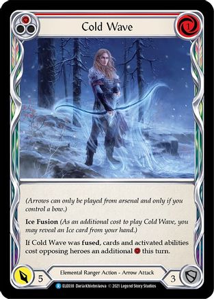 Image of Cold Wave (Red) [U-ELE038] (Tales of Aria Unlimited)  Unlimited Rainbow Foil