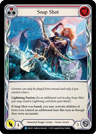 Image of Snap Shot (Red) [U-ELE041] (Tales of Aria Unlimited)  Unlimited Rainbow Foil