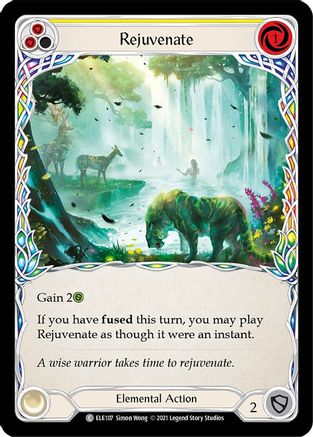 Image of Rejuvenate (Yellow) [U-ELE107] (Tales of Aria Unlimited)  Unlimited Rainbow Foil