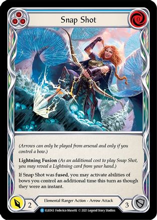 Image of Snap Shot (Blue) [U-ELE043] (Tales of Aria Unlimited)  Unlimited Rainbow Foil