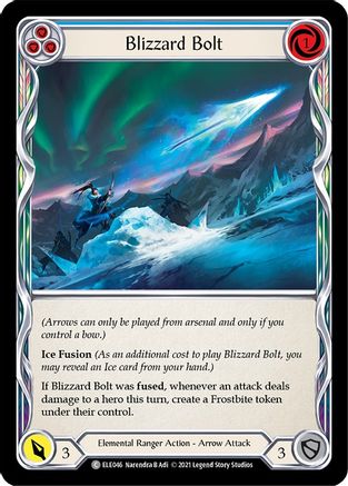 Image of Blizzard Bolt (Blue) [U-ELE046] (Tales of Aria Unlimited)  Unlimited Normal