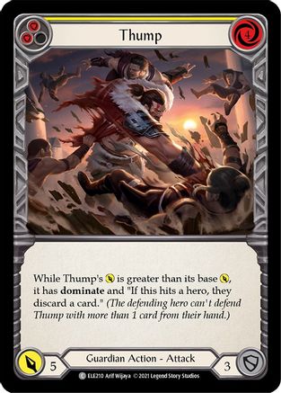 Image of Thump (Yellow) [U-ELE210] (Tales of Aria Unlimited)  Unlimited Rainbow Foil