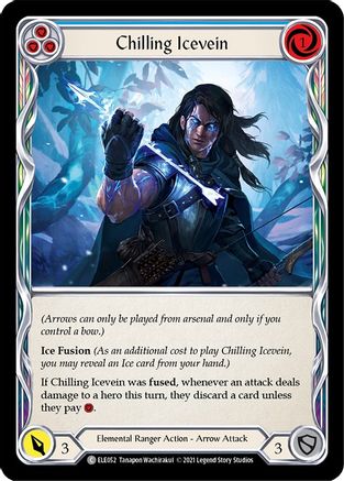 Image of Chilling Icevein (Blue) [U-ELE052] (Tales of Aria Unlimited)  Unlimited Rainbow Foil