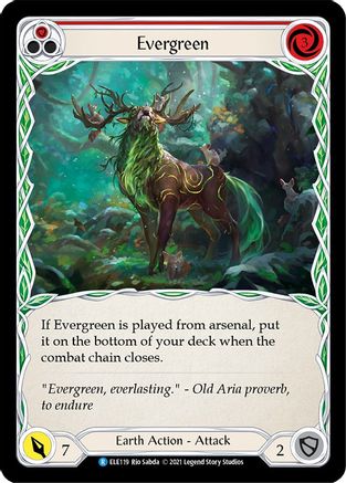 Image of Evergreen (Red) [U-ELE119] (Tales of Aria Unlimited)  Unlimited Rainbow Foil