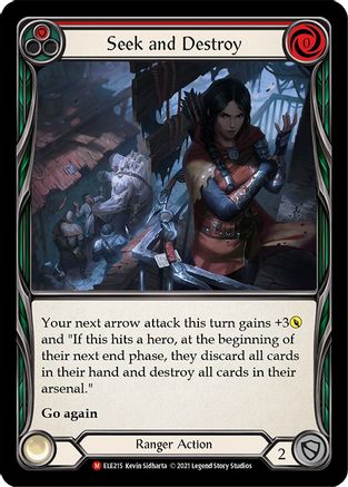 Image of Seek and Destroy [U-ELE215] (Tales of Aria Unlimited)  Unlimited Rainbow Foil