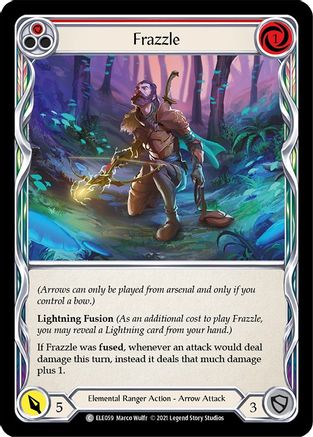 Image of Frazzle (Red) [U-ELE059] (Tales of Aria Unlimited)  Unlimited Rainbow Foil