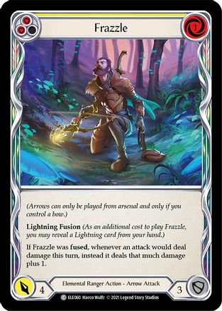 Image of Frazzle (Yellow) [U-ELE060] (Tales of Aria Unlimited)  Unlimited Rainbow Foil