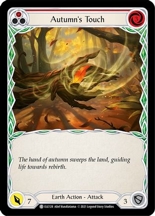 Image of Autumn's Touch (Red) [U-ELE128] (Tales of Aria Unlimited)  Unlimited Rainbow Foil