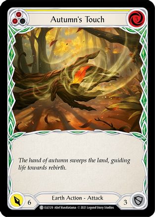 Image of Autumn's Touch (Yellow) [ELE129] (Tales of Aria)  1st Edition Rainbow Foil