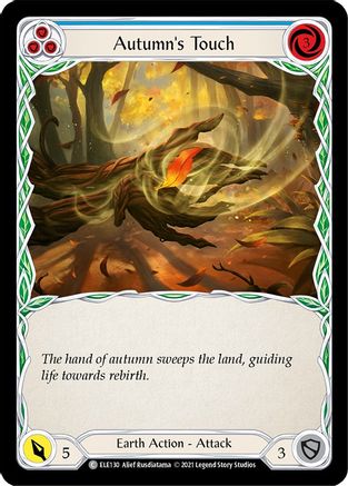 Image of Autumn's Touch (Blue) [U-ELE130] (Tales of Aria Unlimited)  Unlimited Rainbow Foil
