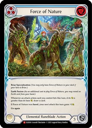 Image of Force of Nature [U-ELE066] (Tales of Aria Unlimited)  Unlimited Rainbow Foil